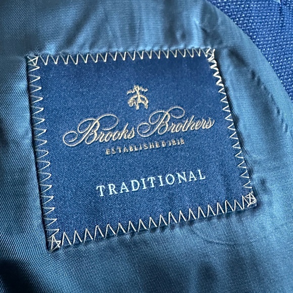 Brooks Brothers Traditional Fit Wool Hopsack Patch Pocket Sport - Picture 4 of 6